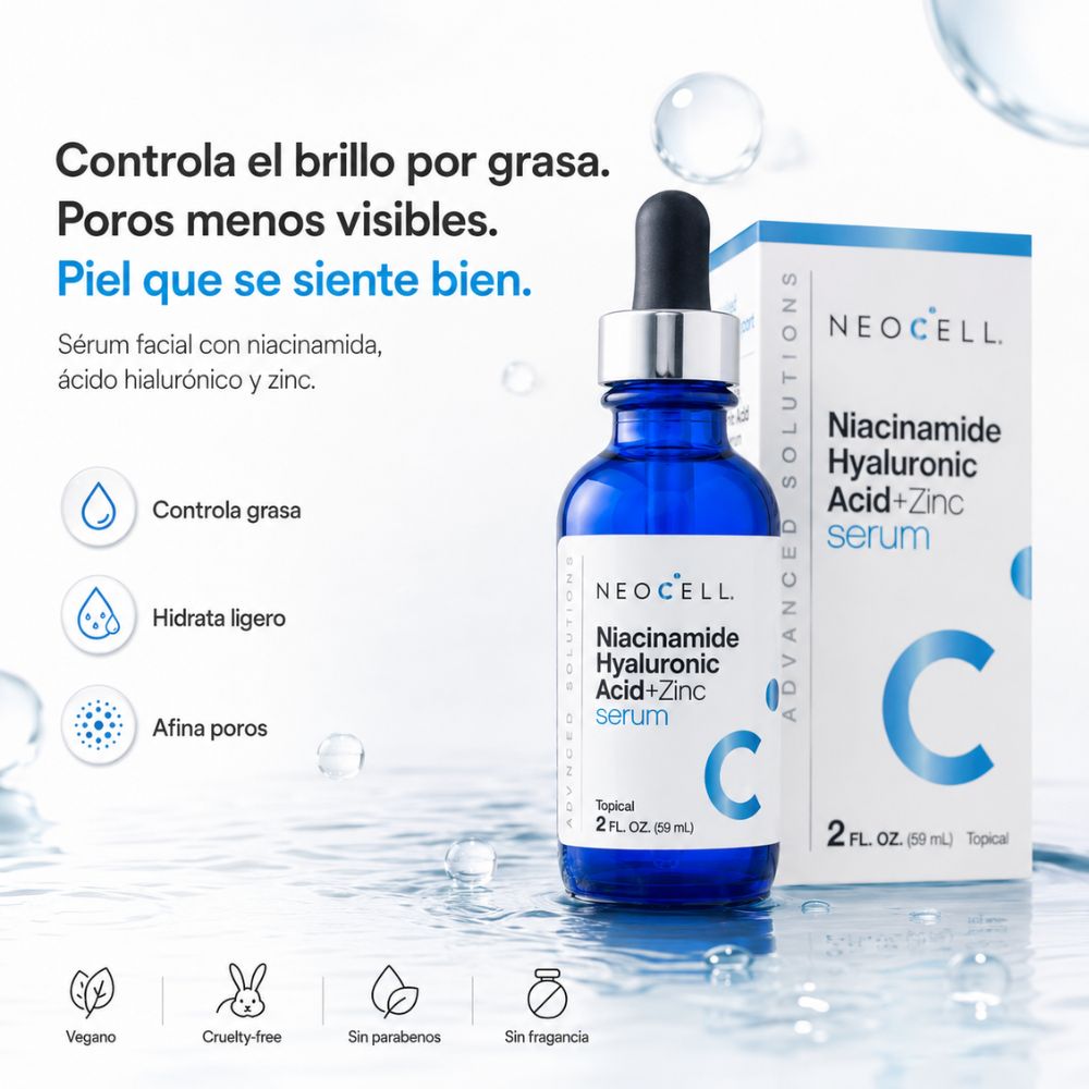 NeoCell — Serum Niacinamida y Acido Hialuronico + Zinc