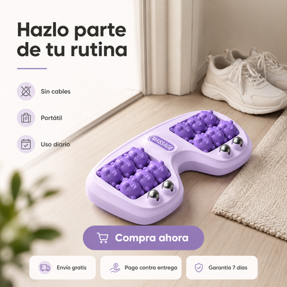 Rodillo Masajeador - Desinflama y relaja tus pies con acupresión magnética — en 10 minutos.