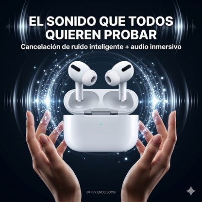 AirPods Pro 2da Generación – Cancelación Activa de Ruido + 24h Batería