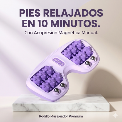 Rodillo Masajeador - Desinflama y relaja tus pies con acupresión magnética — en 10 minutos.